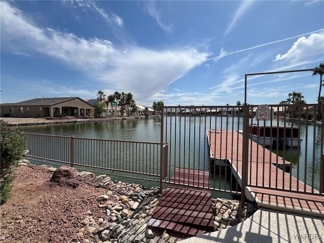 6052 S Bella Vista Dr, Fort Mohave, AZ 86426 - view of dock with a water view