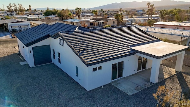 bird's eye view with a residential view and a mountain view