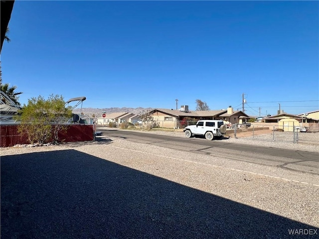 view of street with a residential view