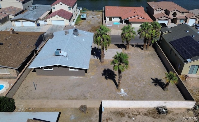 aerial view featuring a residential view