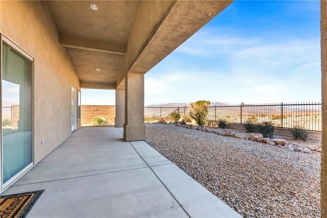 view of patio / terrace featuring a fenced backyard