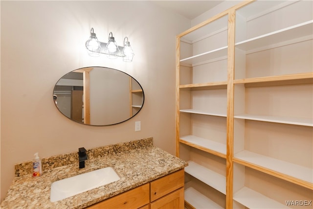 bathroom featuring vanity