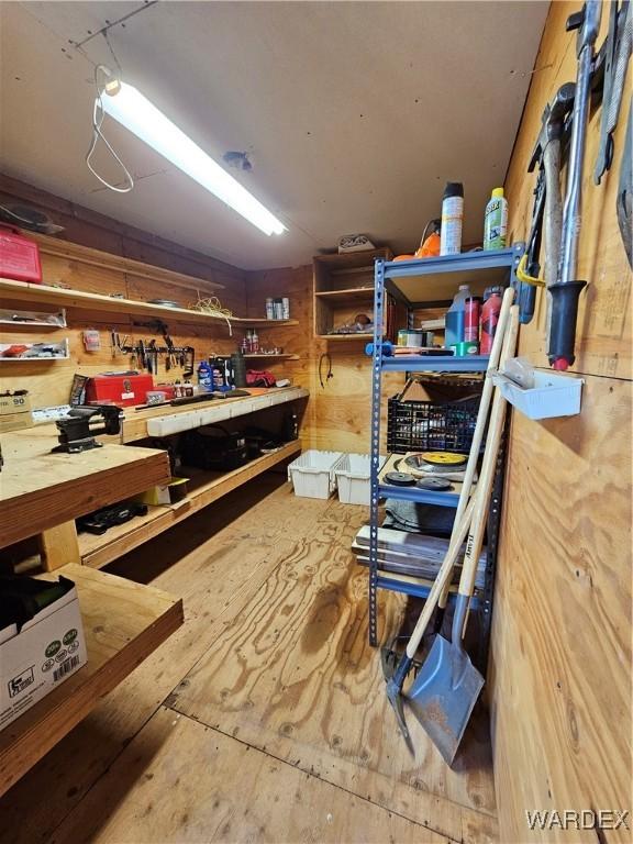 view of storage room
