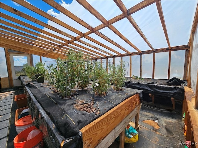 view of sunroom