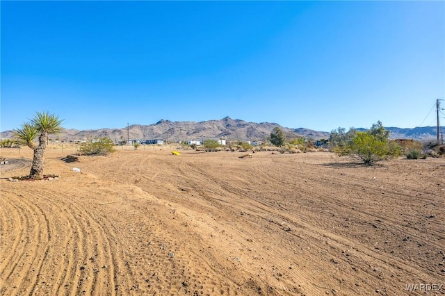 property view of mountains with a rural view