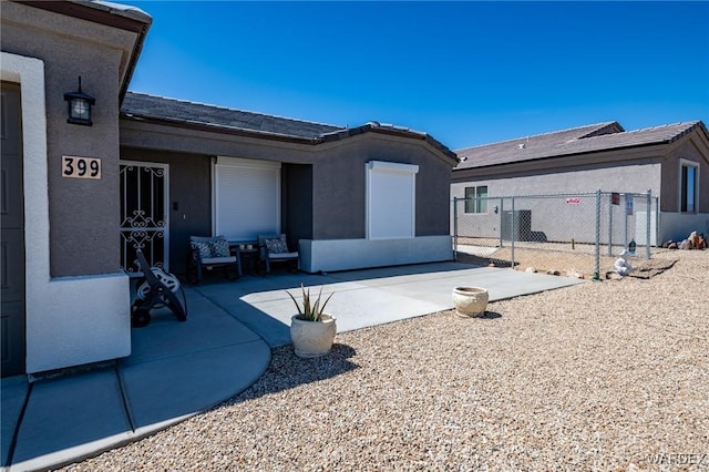 exterior space featuring fence