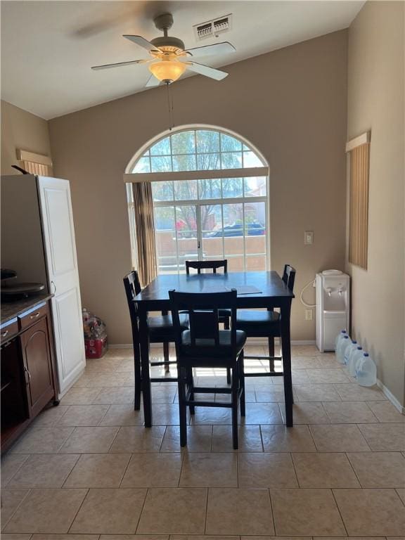 3454 Beale St, Bullhead City, AZ 86442 - dining space with a ceiling fan and baseboards
