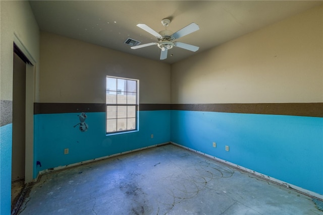 2230 Diamond Creek Rd, Bullhead City, AZ 86442 - spare room featuring a ceiling fan