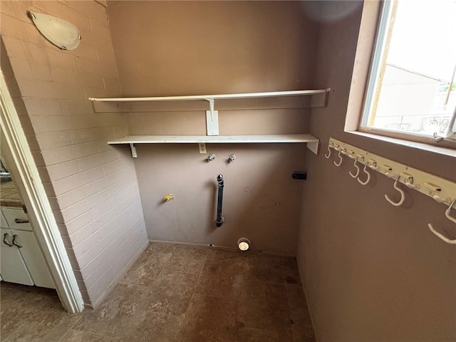 washroom with laundry area