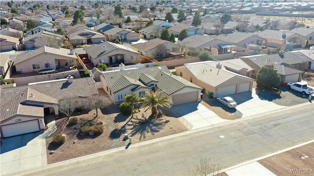 aerial view featuring a residential view