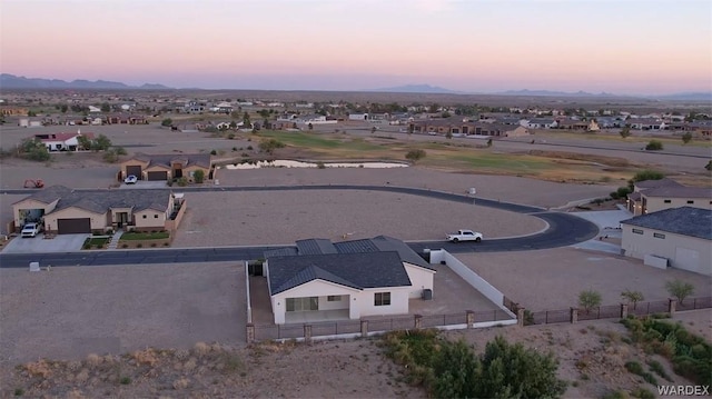 drone / aerial view featuring a residential view