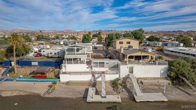 drone / aerial view featuring a residential view