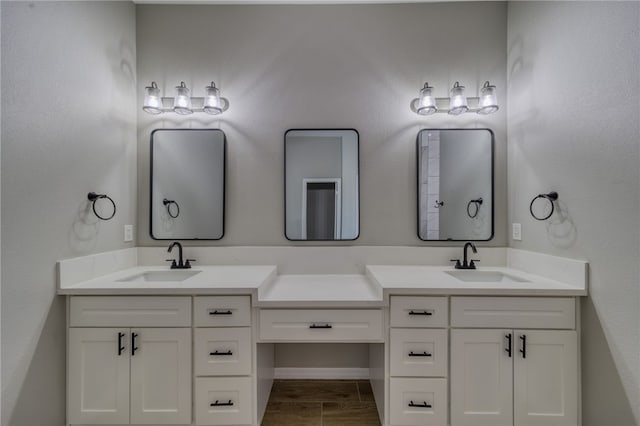 2339 E Calle Madrid, Fort Mohave, AZ 86426 - full bath with double vanity and wood finished floors
