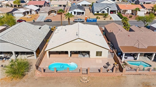 birds eye view of property featuring a residential view