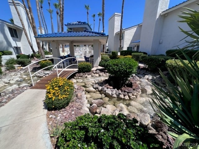 view of home's community with a gazebo