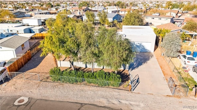 aerial view featuring a residential view