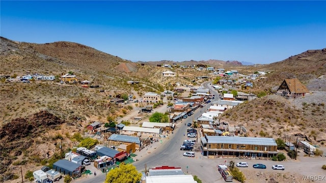 bird's eye view featuring a mountain view