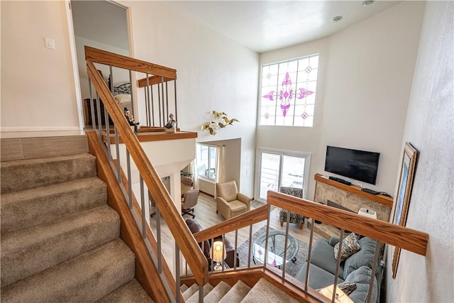 1800 Clubhouse Dr Unit D41, Bullhead City, AZ 86442 - stairs featuring a high ceiling
