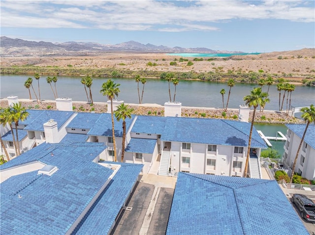 1800 Clubhouse Dr Unit D41, Bullhead City, AZ 86442 - drone / aerial view of a water and mountain view