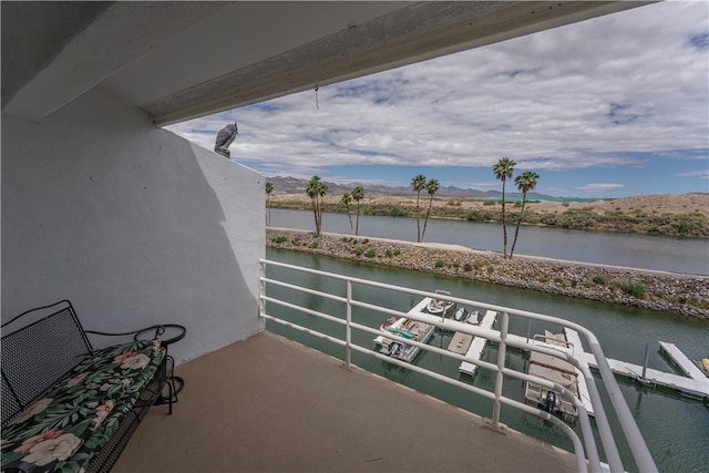 1800 Clubhouse Dr Unit D41, Bullhead City, AZ 86442 - balcony with a water and mountain view