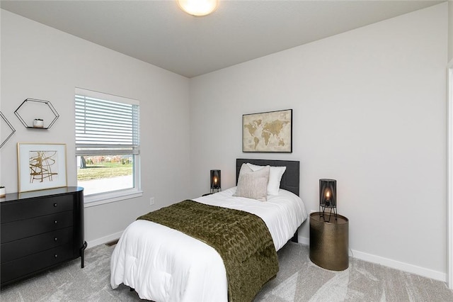 bedroom featuring carpet flooring