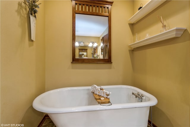 bathroom featuring a bathing tub