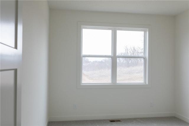 view of carpeted empty room