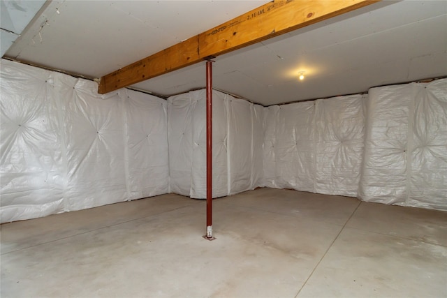 view of basement