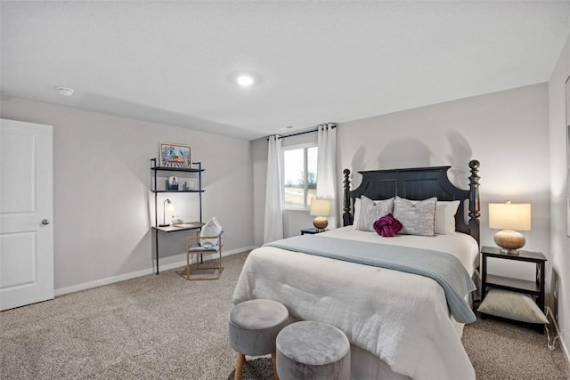 bedroom with carpet flooring