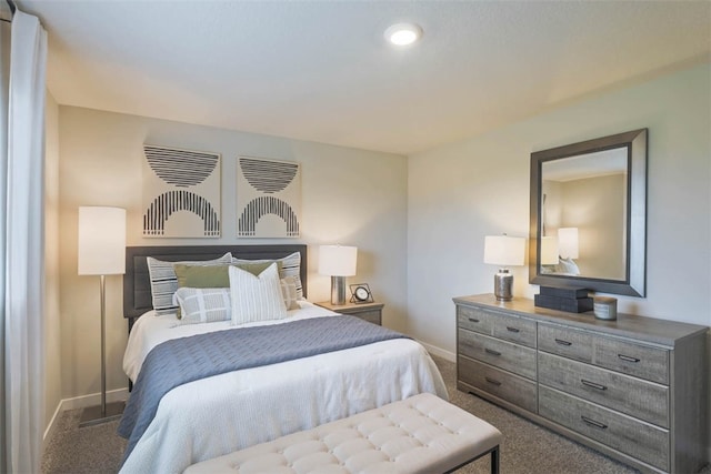 bedroom with carpet floors