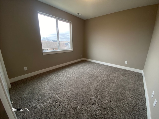 view of carpeted empty room