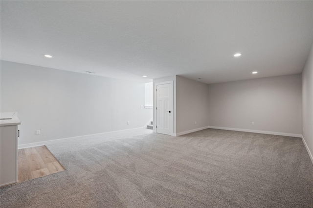 interior space with light carpet