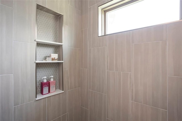 interior space featuring a shower