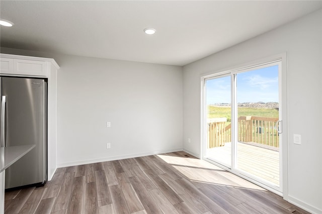 interior space featuring light hardwood / wood-style flooring