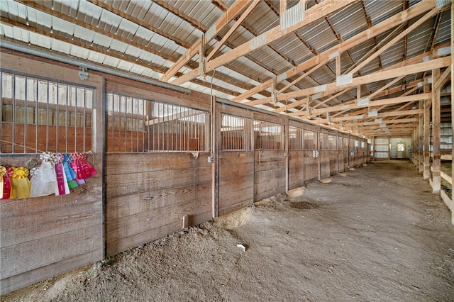 view of horse barn