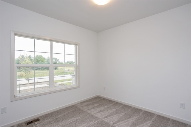 view of carpeted empty room