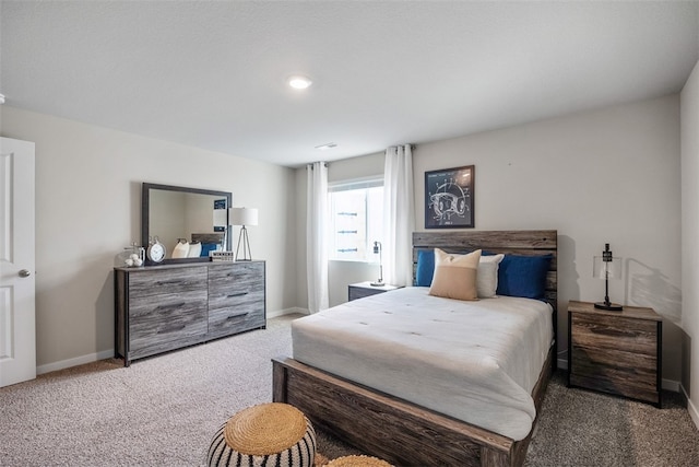 bedroom with carpet flooring