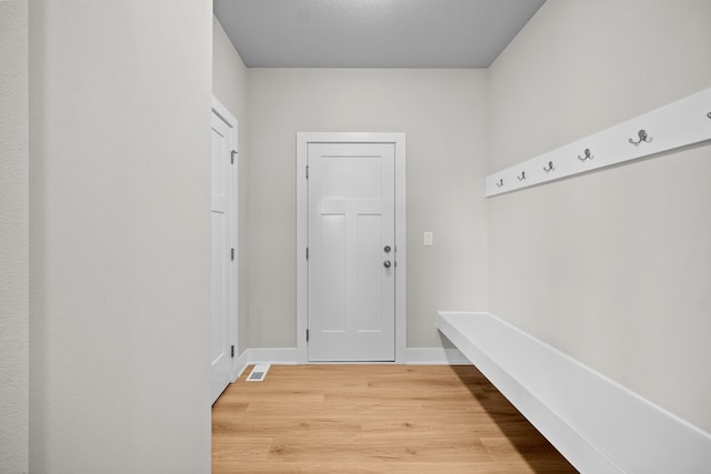 mudroom featuring hardwood / wood-style floors