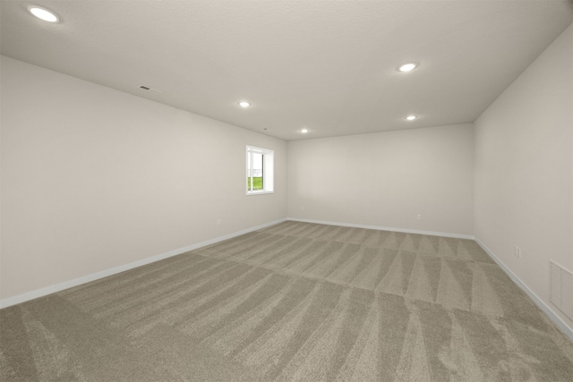 empty room with light carpet