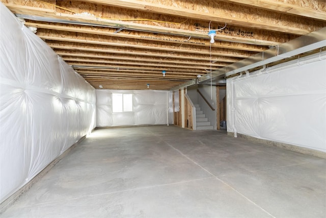 view of basement