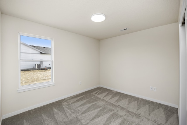 view of carpeted empty room