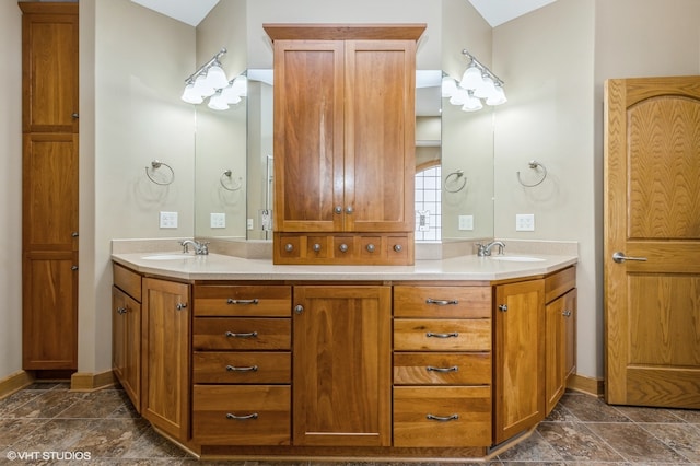 bathroom featuring vanity