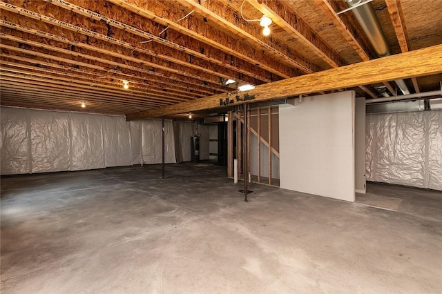 view of basement