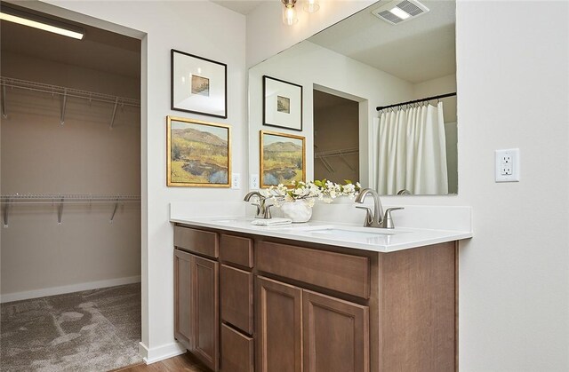 bathroom with vanity