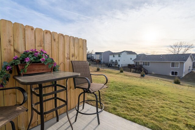 exterior space with an outdoor bar