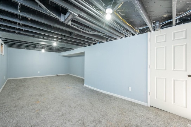 1613 York St, Des Moines, IA 50316 - finished below grade area featuring carpet floors
