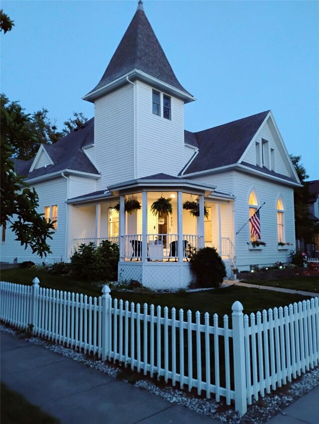 victorian home featuring a porch