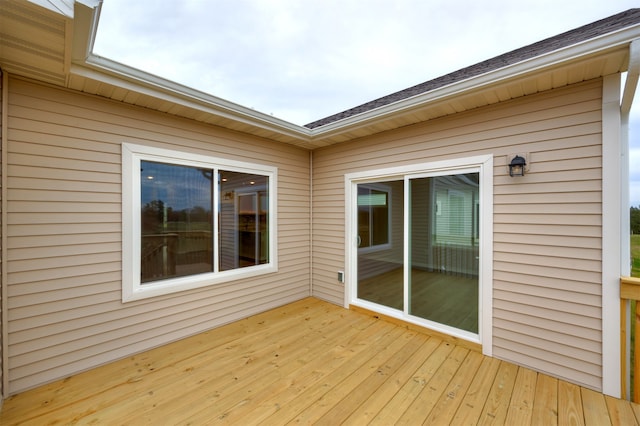 view of wooden terrace