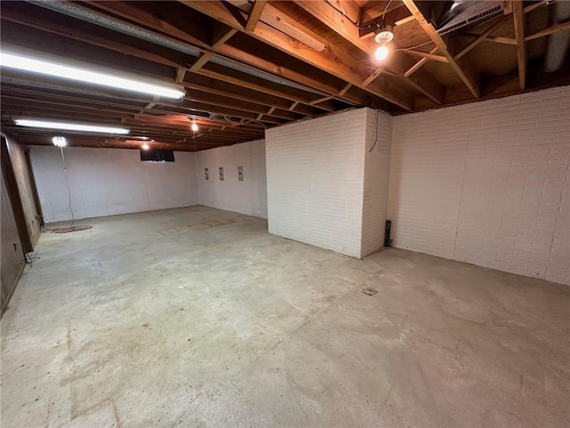 view of basement