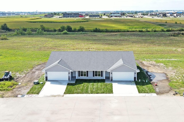 bird's eye view featuring a rural view